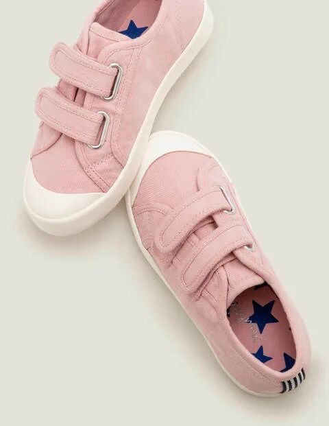 Mini Double Strap Canvas Shoes Boto Pink Boys Boden Sole Size: 36