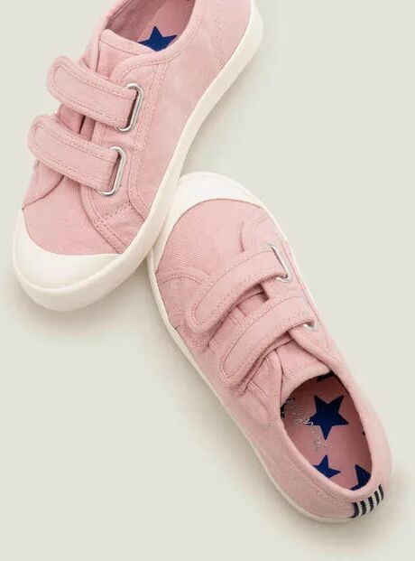 Mini Double Strap Canvas Shoes Boto Pink Boys Boden Sole Size: 35