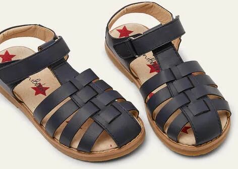 Mini Leather Sandals College Navy Boys Boden Leather Size: 36