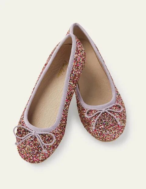 Mini Ballet Flats Multi Glitter Girls Boden Leather Size: 39