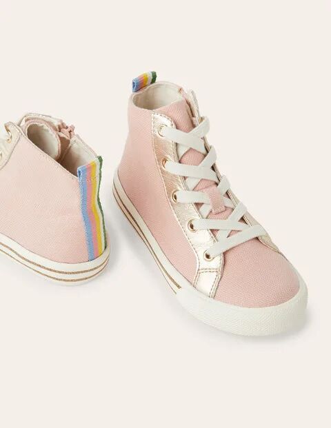 Mini High Tops Boto Pink Canvas Girls Boden Cotton Size: 32