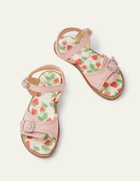 Mini Leather Buckle Sandals Boto Pink Girls Boden Leather Size: 29