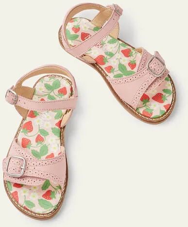 Mini Leather Buckle Sandals Boto Pink Girls Boden Leather Size: 32