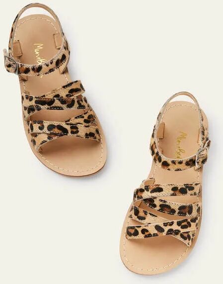 Mini Everyday Sandals Leopard Girls Boden Leather Size: 33