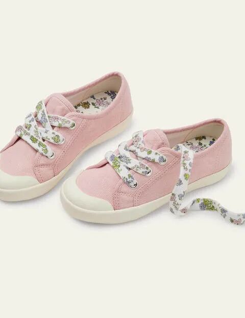 Mini Floral Lace Canvas Shoes Boto Pink Girls Boden Cotton Size: 27