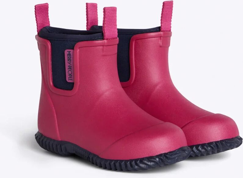 Merry People Bobbi Kids Rain Boot // Magenta & Navy