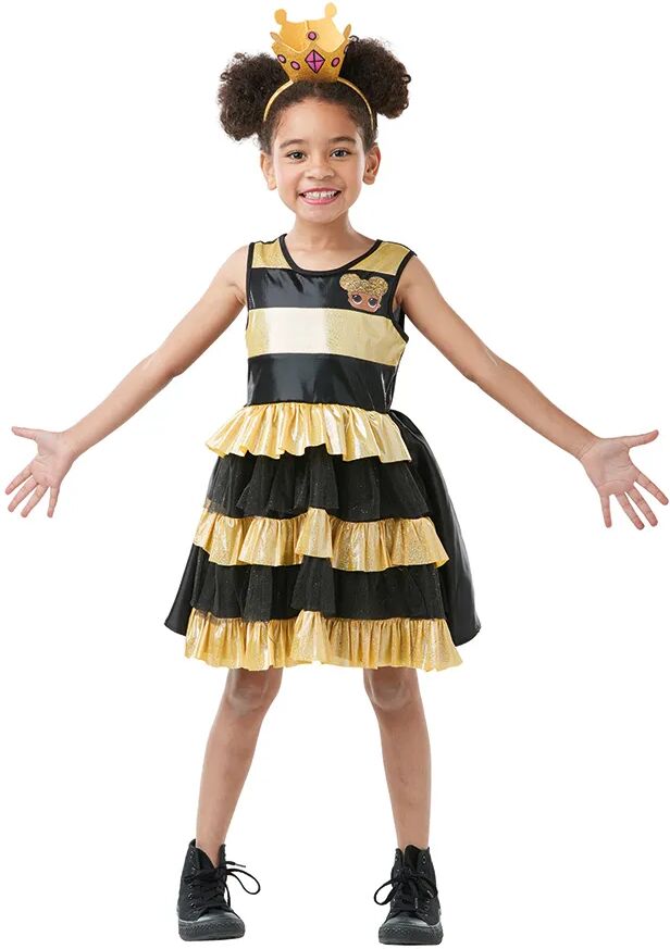 Rubie's Kostüm QUEEN BEE – L.O.L. SURPRISE – DELUXE DRESS 2-teilig in gold/schwarz