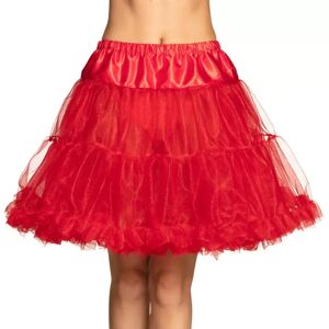 Boland - Petticoat Deluxe Schwarz, Kostüm Für Damen, Rot, One Size