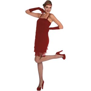 Na - Flapper Kleid Damen, Für Rot Größe 44-46