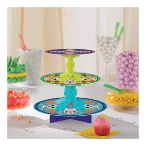 Amscan - Cupcake Tower, Day Of The Dead, Multicolor