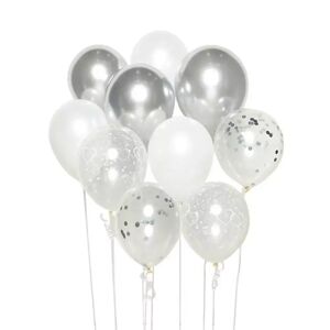 Amscan - Diy Ballon-Set Silber Mit 10 Ballons, Multicolor