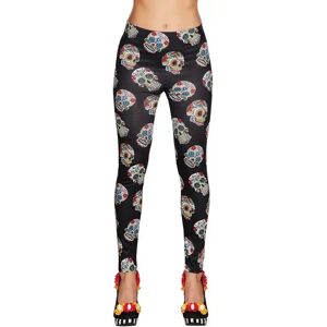 Boland - Leggings Totenköpfe, One Size, Black