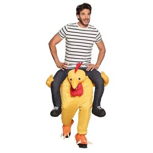 Boland - Herrenkostüm Piggyback Huhn, One Size, Multicolor