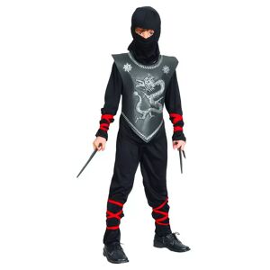 Na - Ninja-Kostüm Jungen Schwarz, M, Black