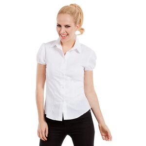 buttinette Bluse mit Kragen für Damen, weiss - Size: Gr. 40