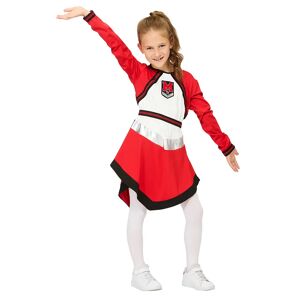 Exclusive Design by buttinette buttinette Kinderkleid Cheerleaderin, rot/weiss - Size: Gr. 152/164