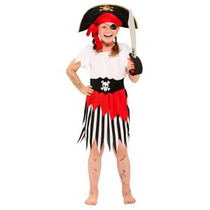 buttinette Kinder-Kostüm Piratin - Size: Gr. 122/128