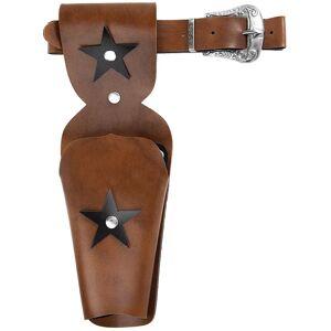 buttinette Kinder-Cowboy-Gürtel Stern, braun/schwarz - Size: 67-88 cm