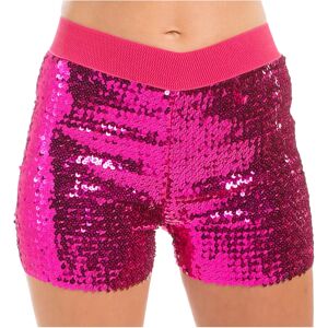 buttinette Pailletten-Hotpants, pink - Size: Gr. S/M