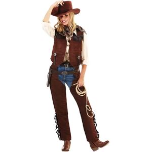 buttinette Cowgirl-Weste für Damen, braun - Size: Gr. 40/42