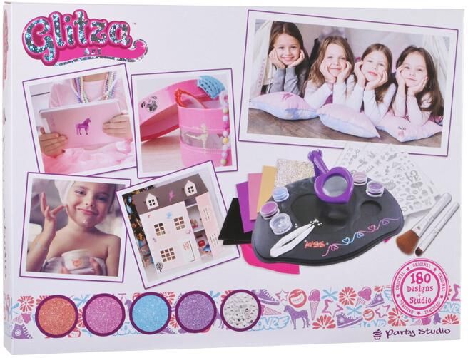 Knorrtoys® Kreativset »GLITZA Party Studio mit 180 Tattoos«, (Set),... bunt