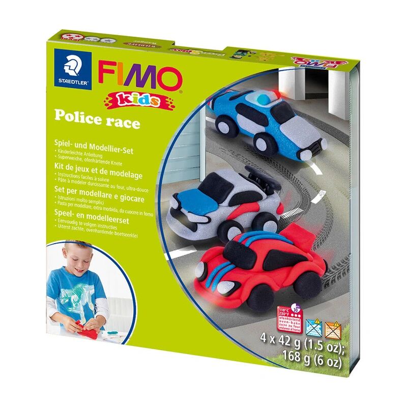 Staedtler 8034 29 LY FIMO® kids form & play Set POLICE RACE in bunt