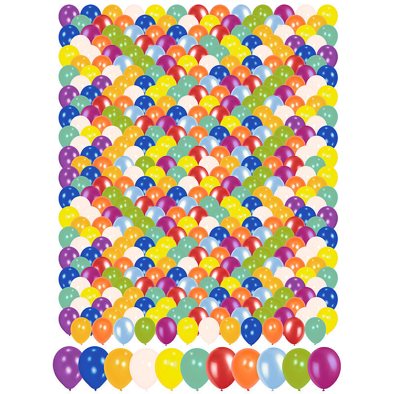 Playtastic 400 bunte Luftballons (30 cm) Megapack
