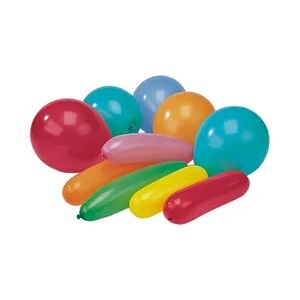 Papstar 300 Luftballons farbig sortiert verschiedene Formen