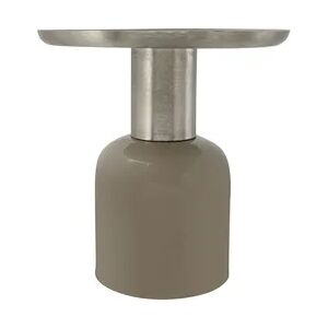 Lalee.Avenue Beistelltisch Esmeralda Deco 800 Taupe / Silber