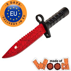 Maskbro Gaming Cs2 Cs:Go Wooden Bajonett M9 Crimson Web, Maskbro, 11-109-1