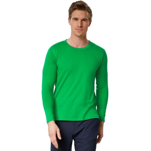 Dressforfun Langarm-Shirt Männer - grün, M