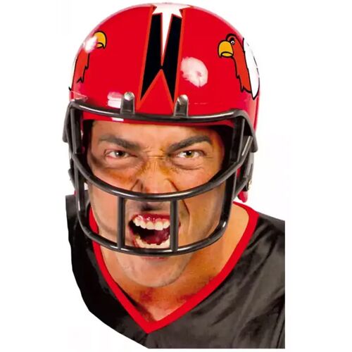 Karneval Universe Roter American Football Helm für Fasching kaufen