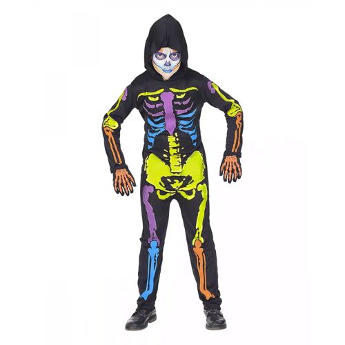 Karneval Universe Bunter Kinder Skelett Overall  Halloweenkostüme 2-3 Jahre