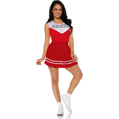 Karneval Universe Cheerleader Kostüm rot für Fasching! L