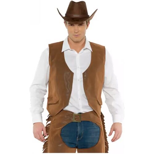 Karneval Universe Braune Cowboy Kostümweste ➤ One Size