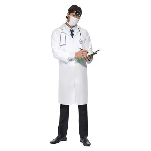 Karneval Universe Arzt Kostüm mit Mundschutz  Weiße Doktoren Verkleidung L