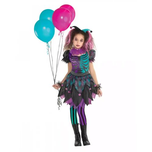 Karneval Universe Crazy Harlequin Mädchenkostüm für Halloween? M 6-8 Jahre