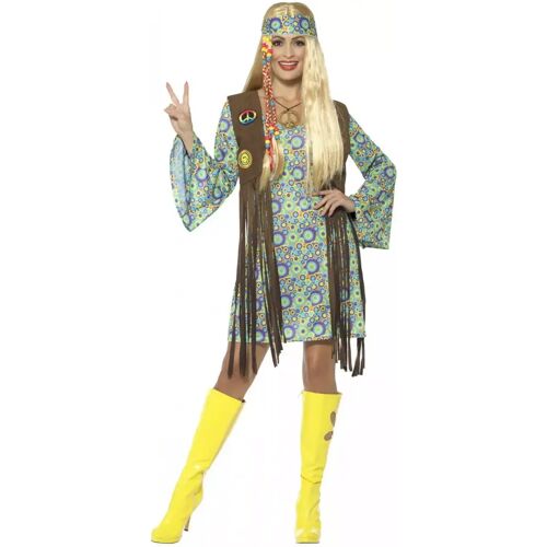 Karneval Universe 60s Kostüm Hippie Chick  Faschingskostüm L