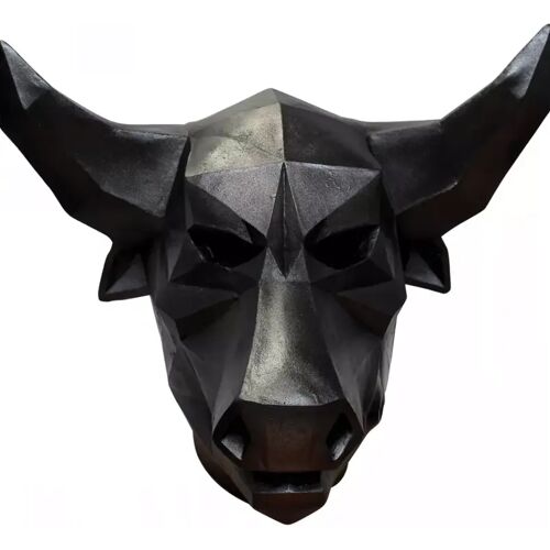 Karneval Universe Low Poly Stier Maske für Fasching & Kostümparty