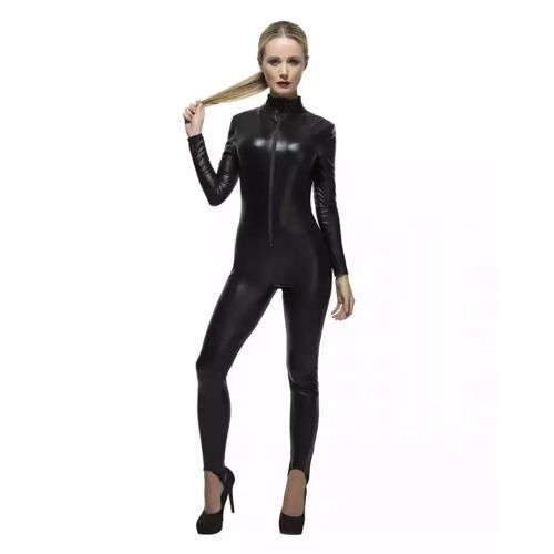 Karneval Universe Kunstleder Catsuit Schwarz  für sexy Kostüme XS