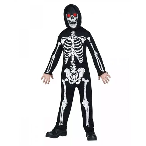 Karneval Universe Skelett Kinderkostüm mit Leuchtaugen  Kostüm M / 8-10 J