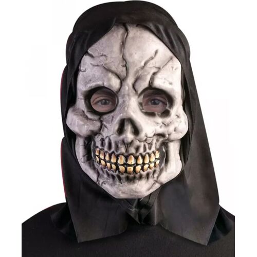 Karneval Universe Kapuzen Skelett Maske als Halloween Accessoire