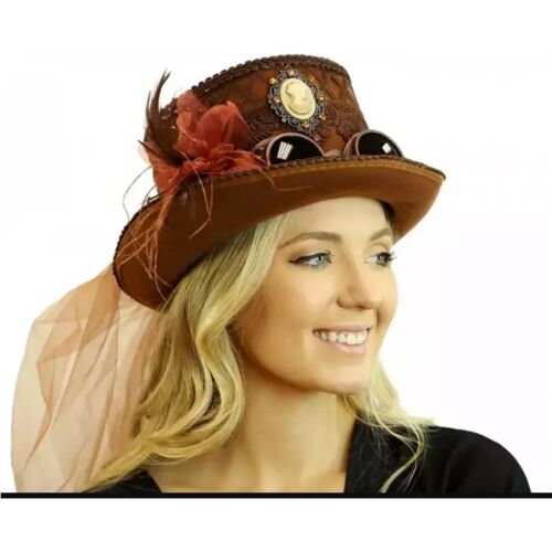 Karneval Universe Steampunk Damenhut Viviette für Steampunk Kostüme