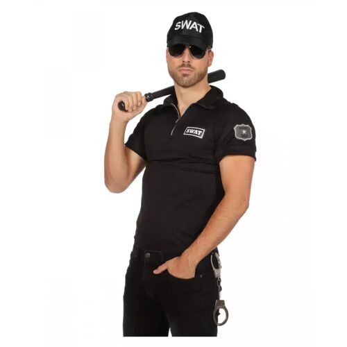 Karneval Universe Männer Kostüm-Shirt SWAT Agent für Fasching 52
