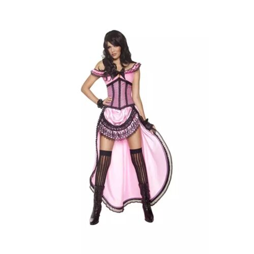 Karneval Universe Western Saloon Lady Kostüm pink  Schickes Wild West Outfit L