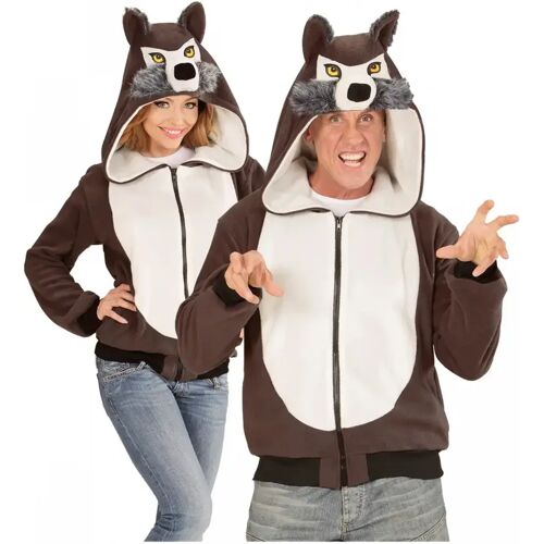 Karneval Universe Wolf Jacke als Kostüm mit Tiergesicht S/M