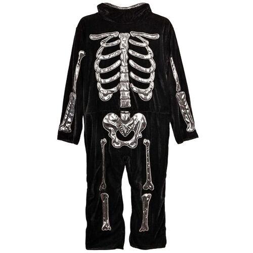 Den Goda Fen Kostüm – Skelett – Schwarz – 4-6 Jahre (104-116) – Den Goda Fen Kostüm