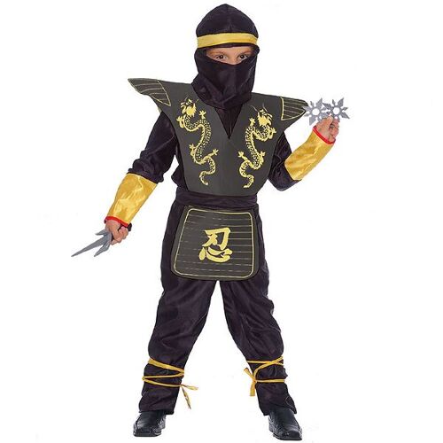 Ciao Srl. Kostüm – Ninja – Black – 6-8 Jahre (116-128) – Ciao Srl. Kostüm