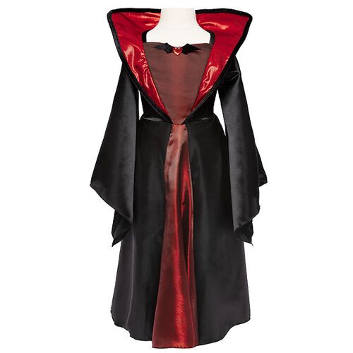Great Pretenders Kostüm – Vampirkleid – Schwarz/Rot – 5-6 Jahre (110-116) – Great Pretenders Kostüm