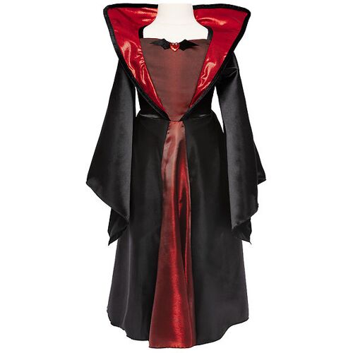 Great Pretenders Kostüm – Vampirkleid – Schwarz/Rot – 9-10 Jahre (134-140) – Great Pretenders Kostüm